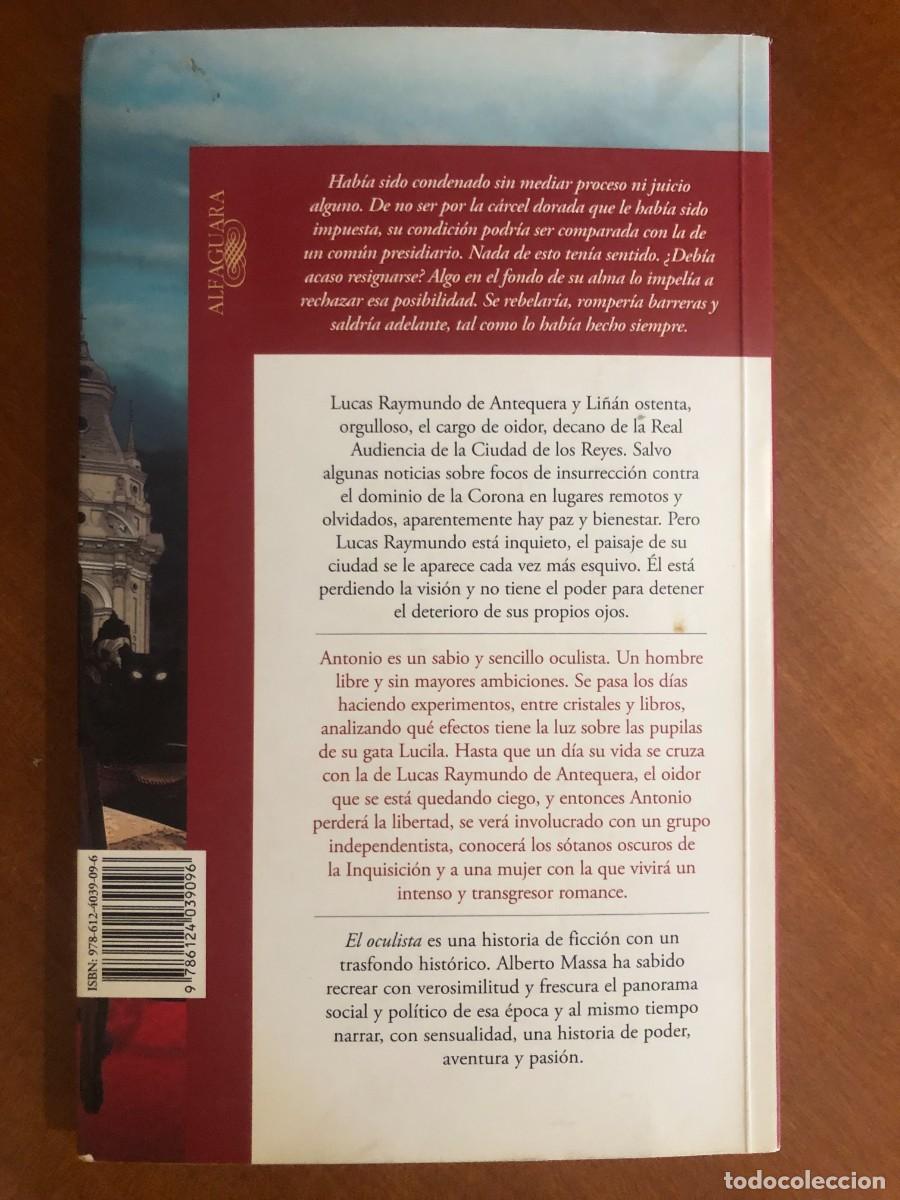 Libros de segunda mano: El oculista. Alberto E. Massa - Foto 3