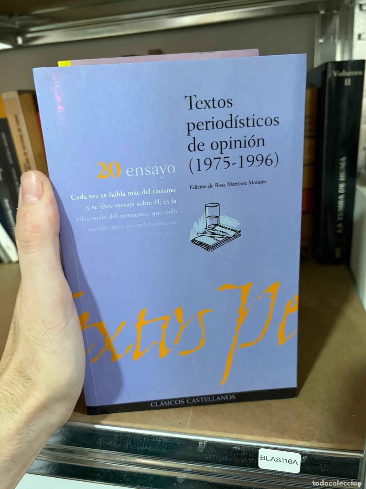 Gebrauchte B&uuml;cher: BLAS116A - Rosa Mart&iacute;nez Mont&oacute;n - Textos period&iacute;sticos de opini&oacute;n (1975-1996) - Hermes