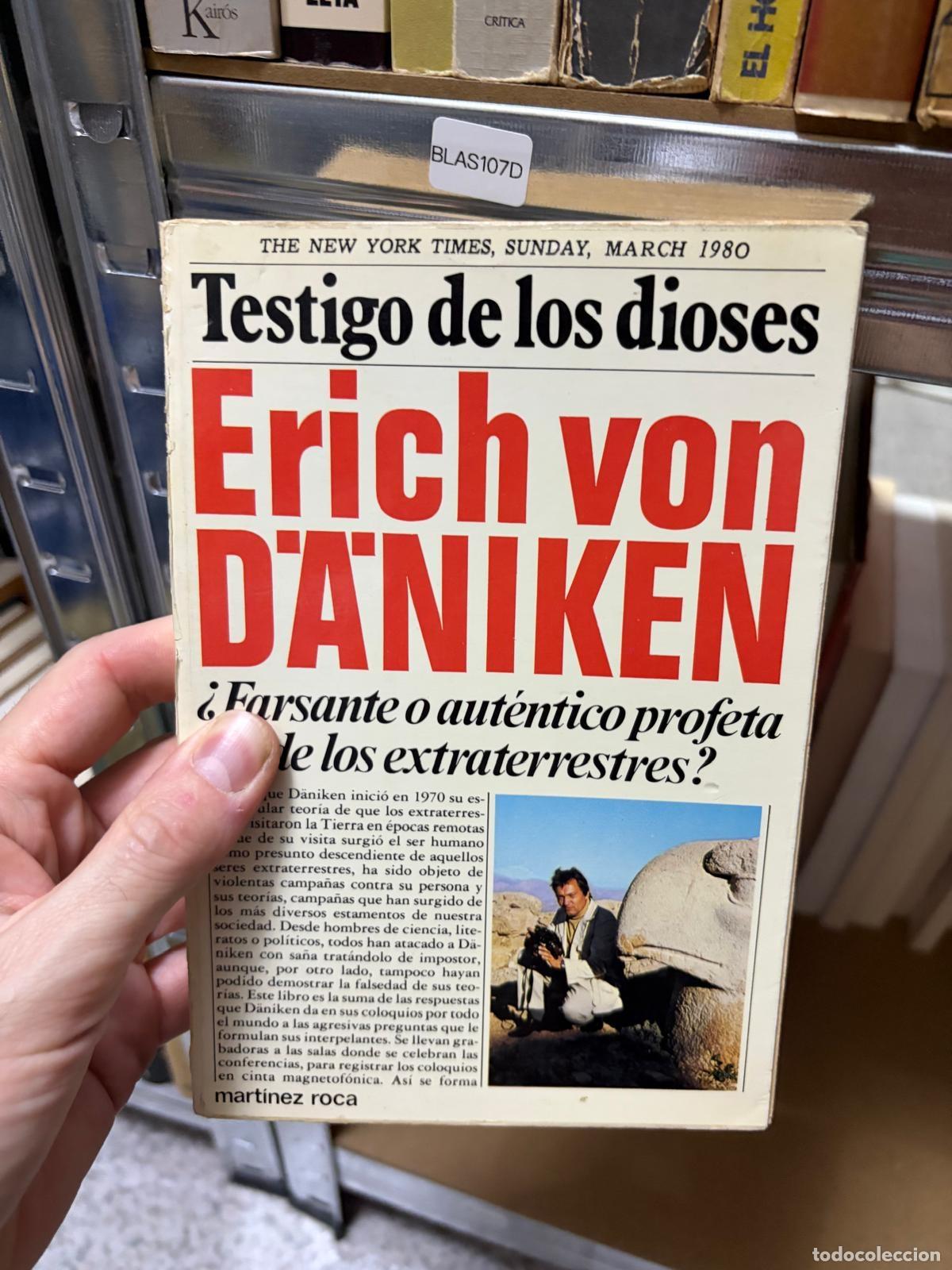 Libros de segunda mano: BLAS107D - Erich von D&auml;niken - Testigo de los dioses - Mart&iacute;nez Roca