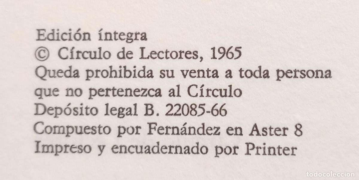 Libros de segunda mano: STENDHAL - ROJO Y NEGRO - C&Iacute;RCULO DE LECTORES - 1965 - Foto 4