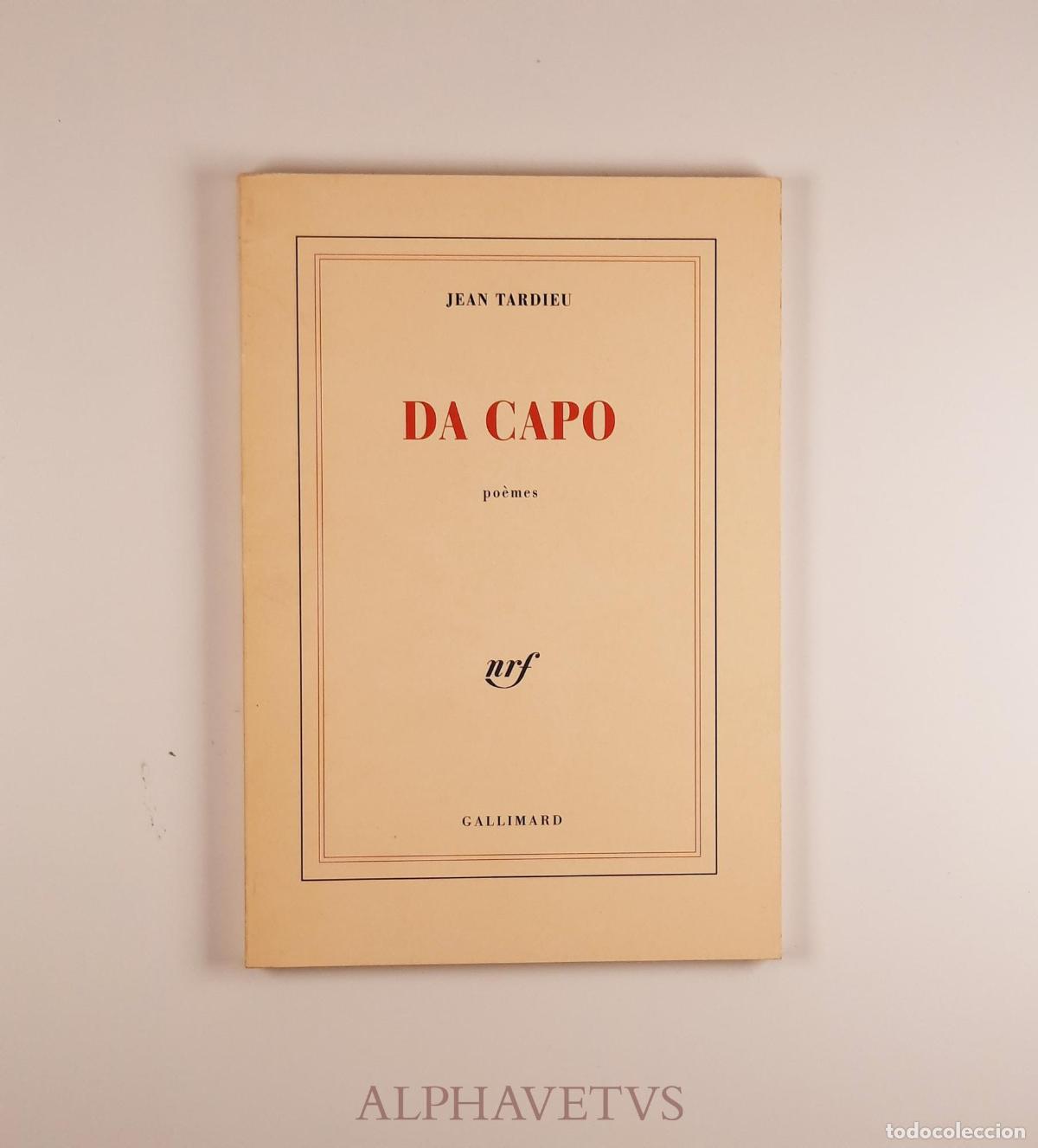 Second hand books: Da capo - Jean Tardieu