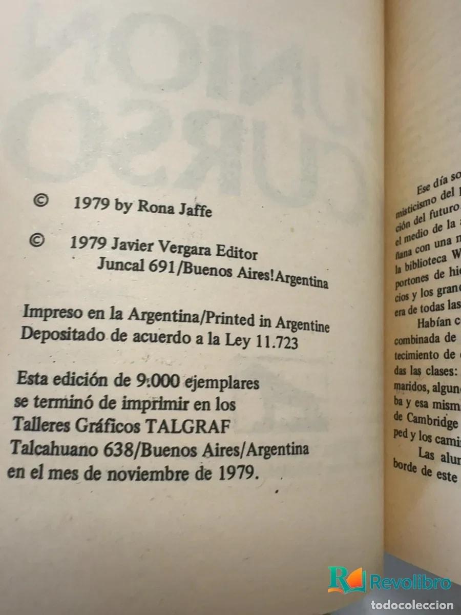 Libros de segunda mano: Reuni&oacute;n de curso - 1&ordf; edici&oacute;n - Rona Jaffe - Foto 3