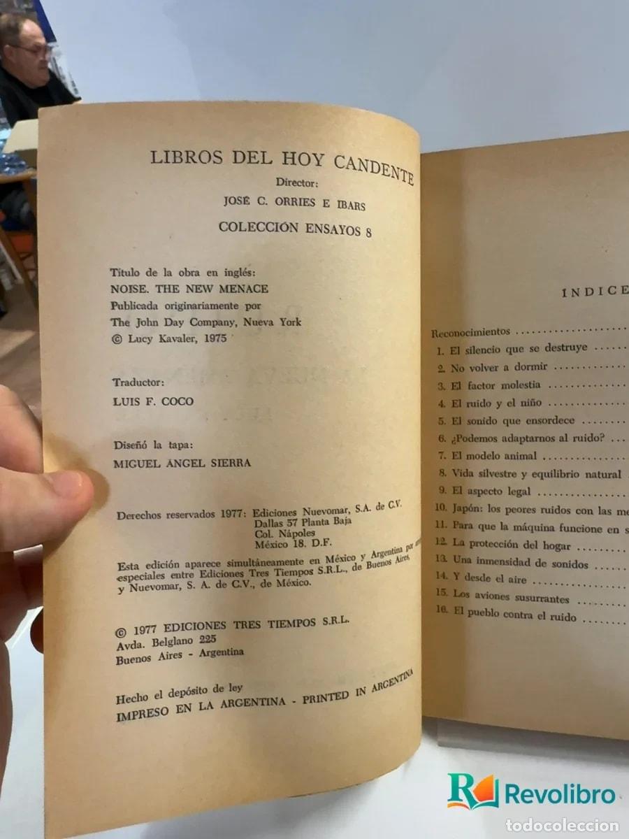 Libros de segunda mano: Ruido - 1&ordf; edici&oacute;n - Lucy Kavaler - Foto 2