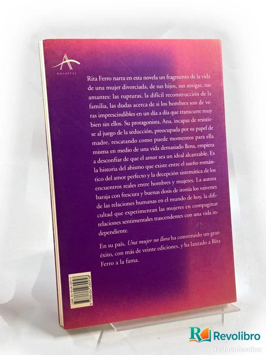 Libros de segunda mano: Una mujer no llora - Rita Ferro - Foto 2
