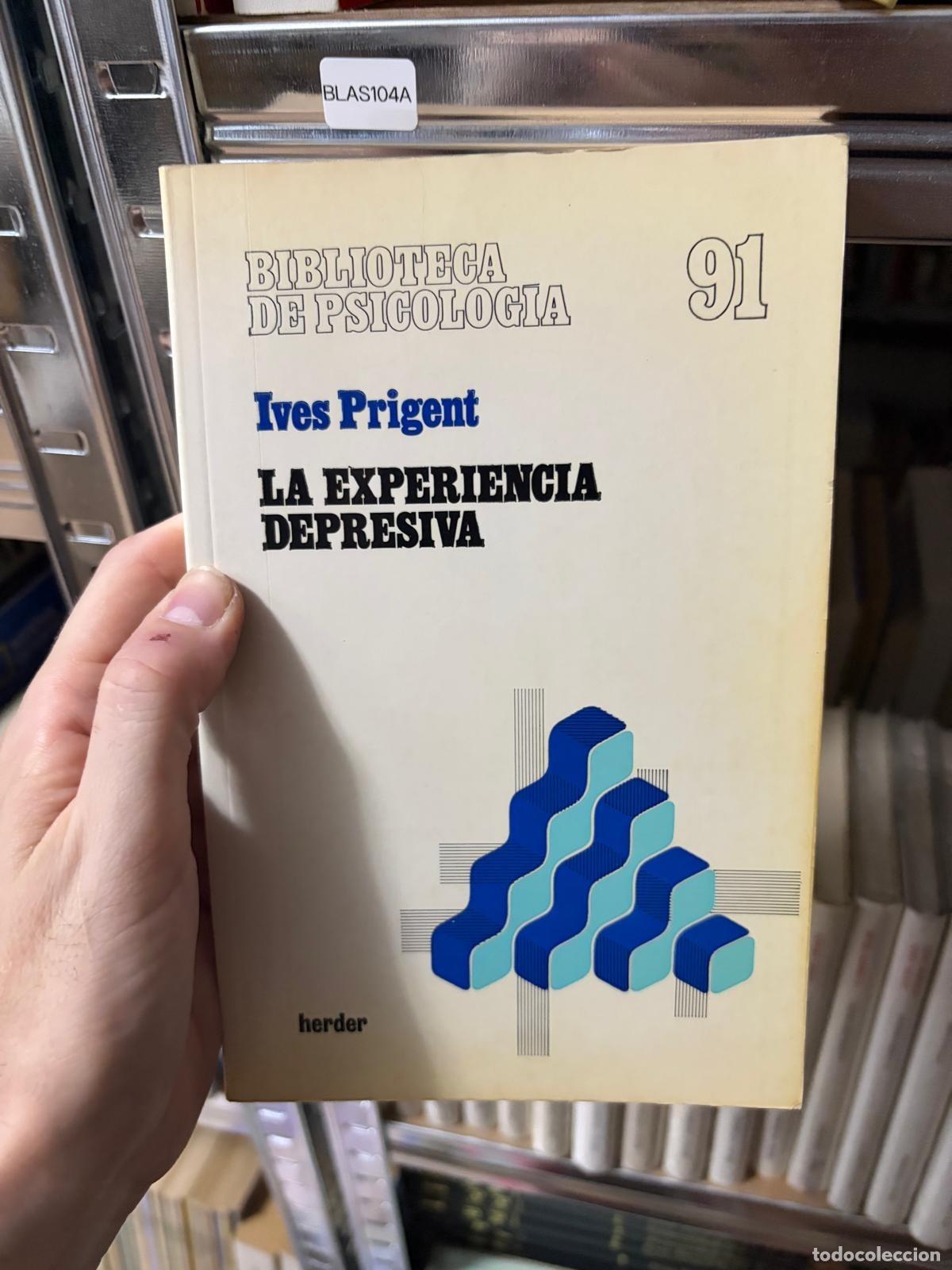 Libros de segunda mano: BLAS104A - Ives Prigent - La experiencia depresiva - Herder