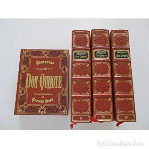 Libros de segunda mano: DON QUIJOTE de la MANCHA(ILUSTRASCIONES de DGUSTAVO DOR&Eacute;, 4 TOMOS COMPLETO) - CERVANTES, MIGUEL -...
