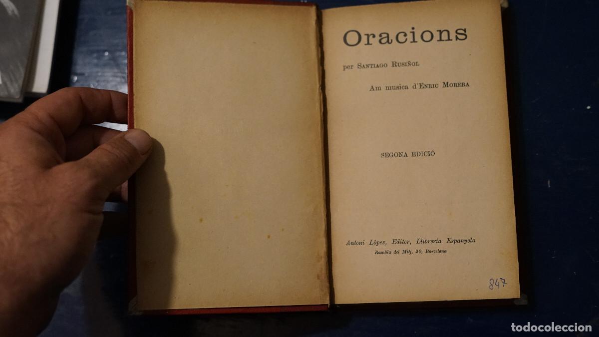 Libros de segunda mano: Oracions per Santiago Rusi&ntilde;ol - Antoni L&oacute;pez