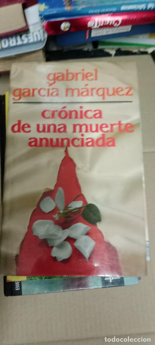 Libros de segunda mano: CRONICA DE UNA MUERTE ANUNCIADA GABRIEL GARCIA MARQUEZ LIBRO GG-OT