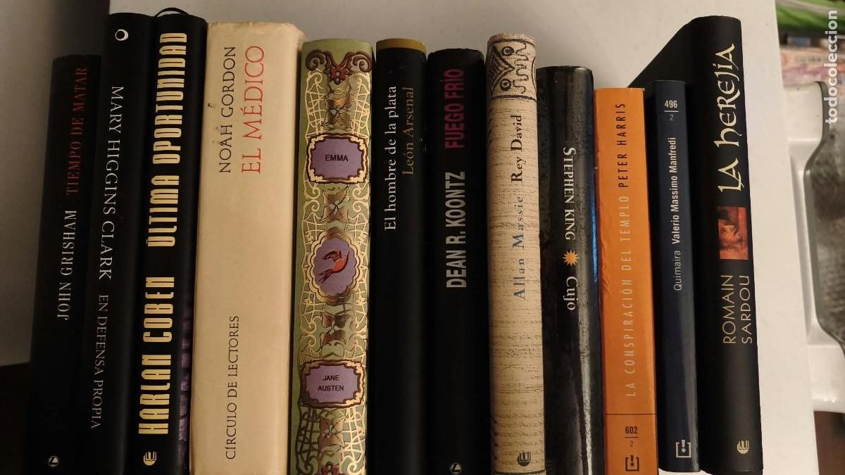 Libros de segunda mano: Lote 12 libros autores variados: Jane Austen, Noah Gordon, Stephen King, Harlan Coben, John Grisham