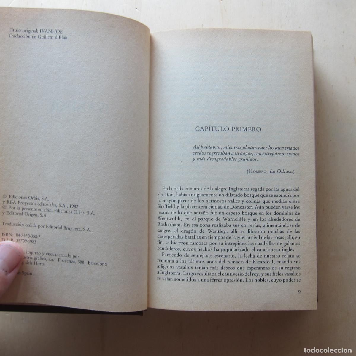 Libros de segunda mano: IVANHOE - WALTER SCOTT (ORBIS) NOVELA - Foto 4