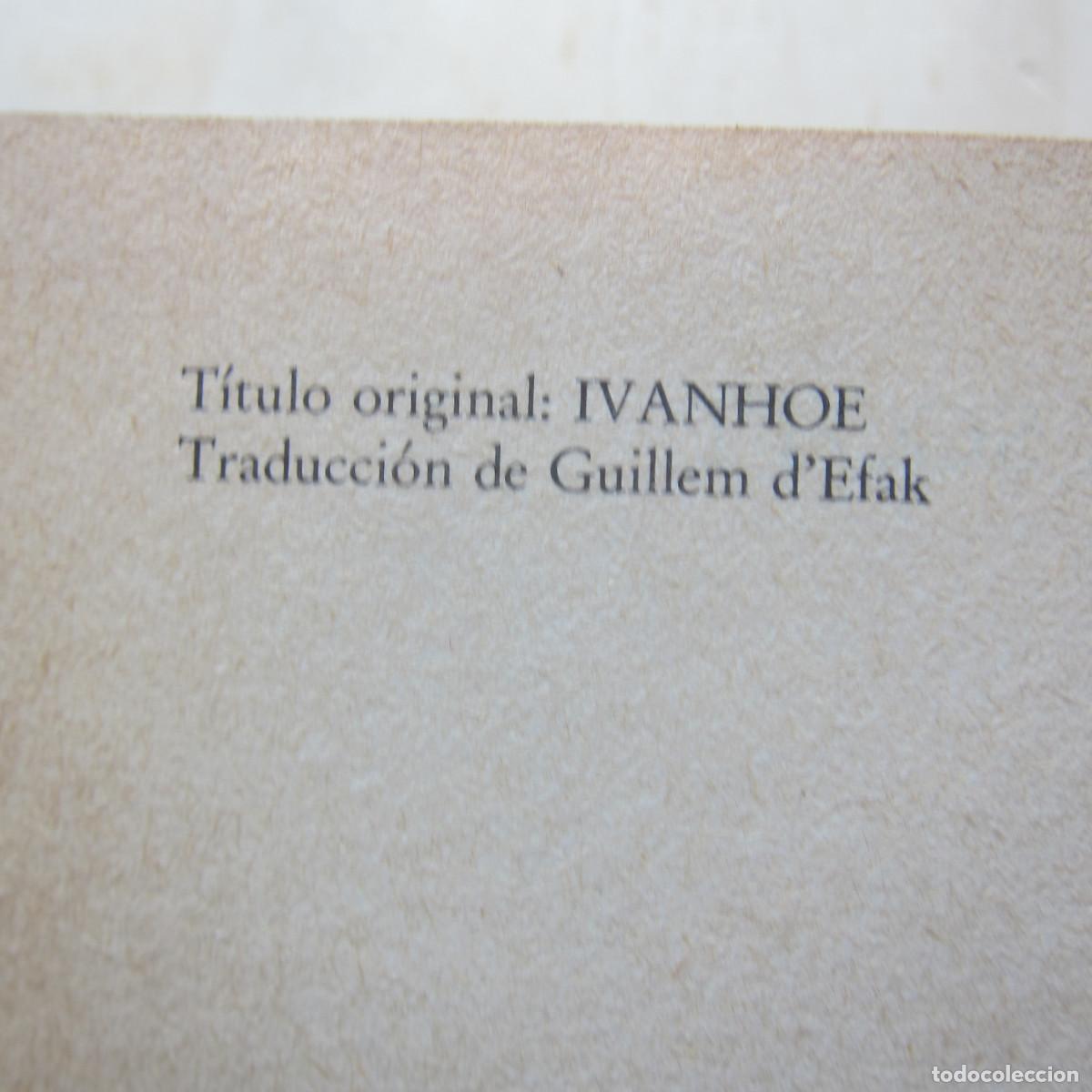 Libros de segunda mano: IVANHOE - WALTER SCOTT (ORBIS) NOVELA - Foto 6
