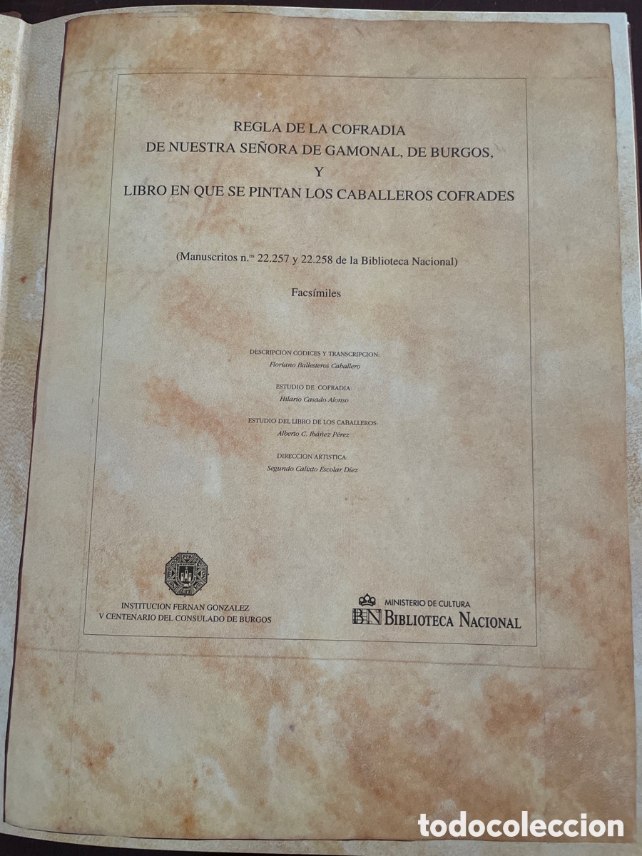 Libros de segunda mano: Reglas de la cofrad&iacute;a Gamonal - Foto 4