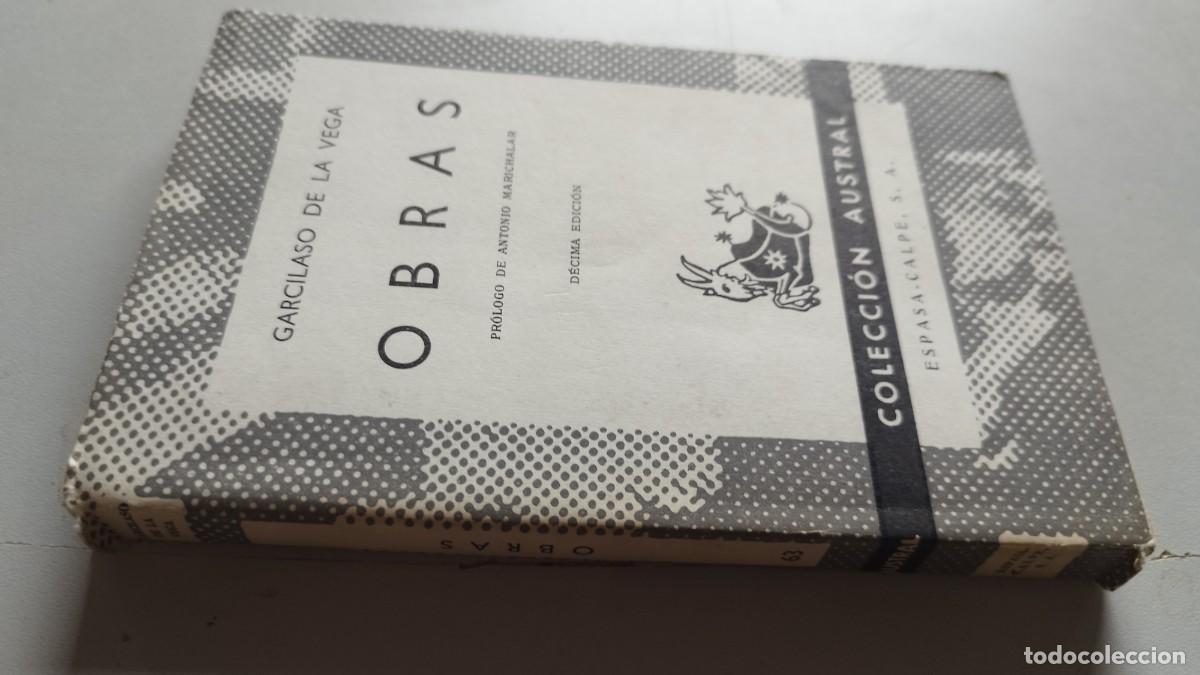 Libros de segunda mano: OBRAS / GARCILASO DE LA VEGA / GRAVOL 43 / ESPASA CALPE