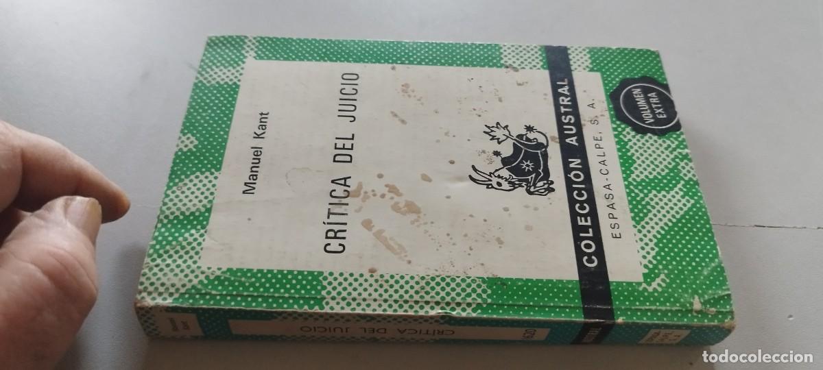 Libros de segunda mano: CRITICA DEL JUICIO / MANUEL KANT / TXT 119 / ESPASA CALPE