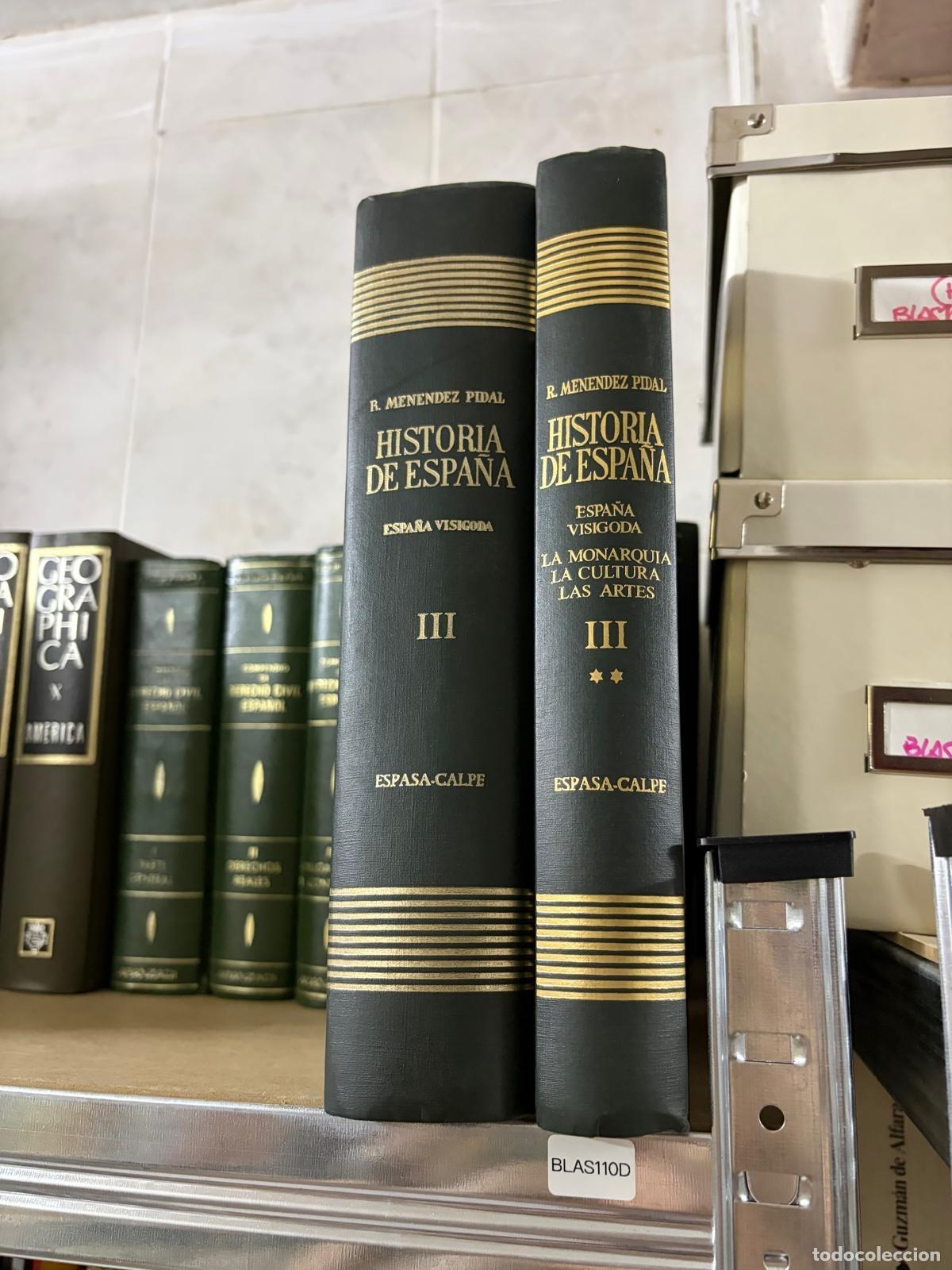 Libri di seconda mano: BLAS110D - Ram&oacute;n Men&eacute;ndez Pidal - Tomo III. Espa&ntilde;a visigoda (414-711). 2 vol&uacute;menes - Espasa-Calpe