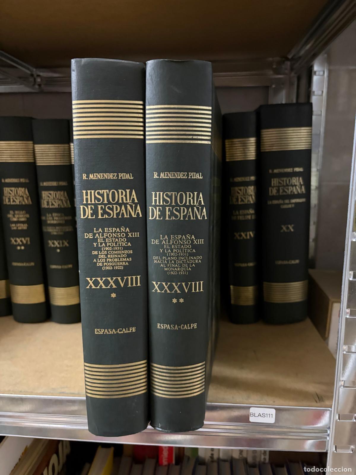 Libros de segunda mano: BLAS111 - Tomo XXXVIII - La Espa&ntilde;a de Alfonso XIII (1902-1931) - Espasa-Calpe