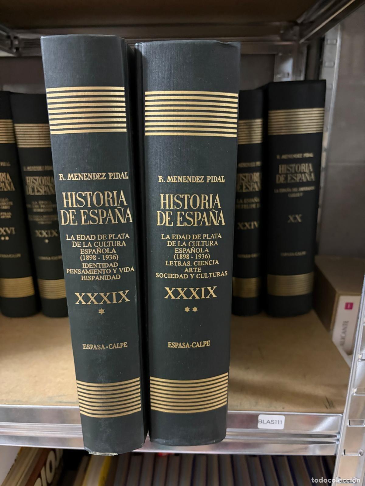 Libros de segunda mano: BLAS111 - Tomo XXXIX - La edad de plata de la cultura espa&ntilde;ola (1898-1936) - Espasa-Calpe