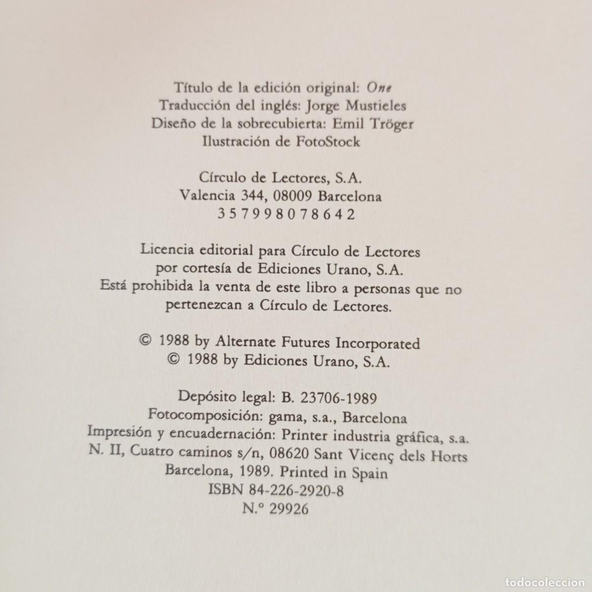 Libros de segunda mano: RICHARD BACH - UNO - C&Iacute;RCULO DE LECTORES / 824 - Foto 4