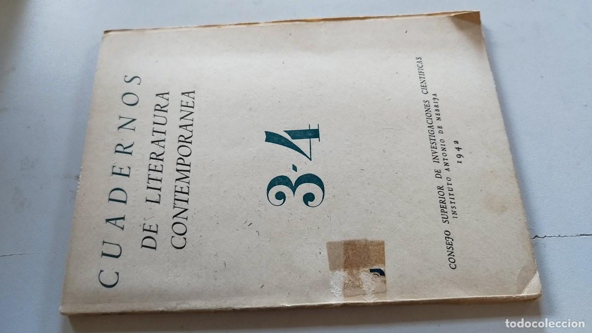 Libros de segunda mano: CUADERNOS DE LITERATURA CONTEMPORANEA 34/EVA 215/ CONSEJO SUPERIOR INVESTIGACIONES CIENTIFICAS