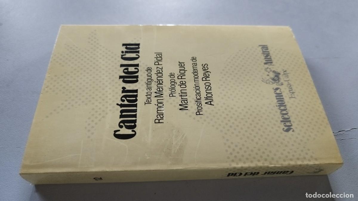 Libros de segunda mano: CANTAR DEL CID / RAMON MENENDEZ PIDAL / GRAV 44 / AUSTRAL ESPASA CALPE