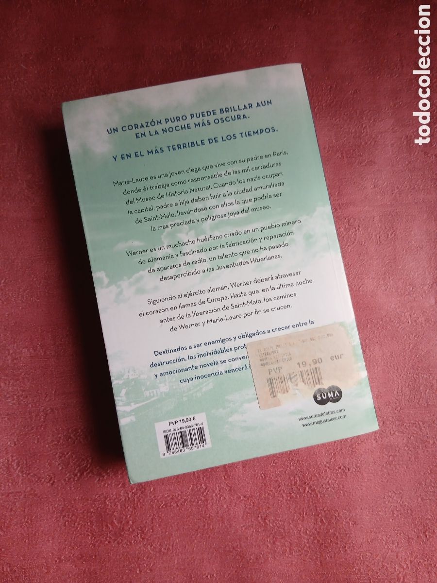Libros de segunda mano: La luz que no puedes ver. Anthony Doerr. - Foto 2