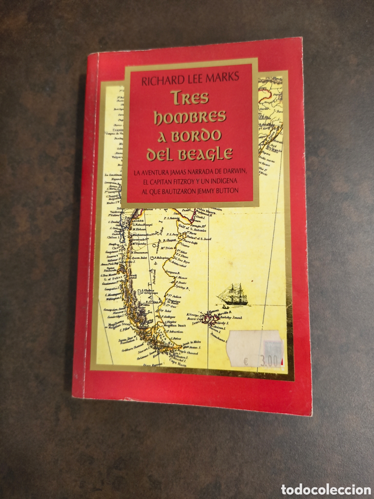 Livros em segunda m&atilde;o: TRES HOMBRES A BORDO DEL BEAGLE DE RICHARD LEE MARKS (VERGARA)