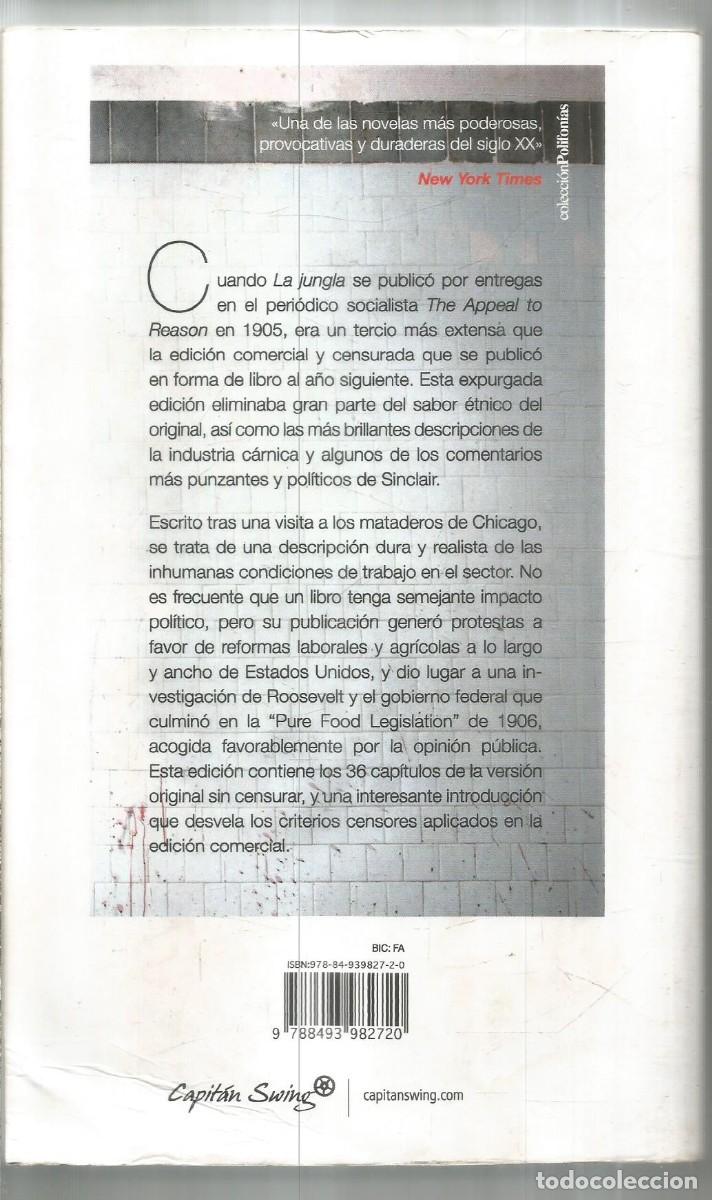 Libros de segunda mano: UPTON SINCLAIR. LA JUNGLA. CAPITAN SWING. PRIMERA EDICION - Foto 2