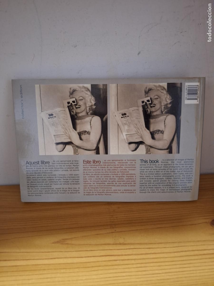 Libros de segunda mano: Marilyn Monroe 3-D . Frederic Cabanas (con gafas incl) - Foto 3