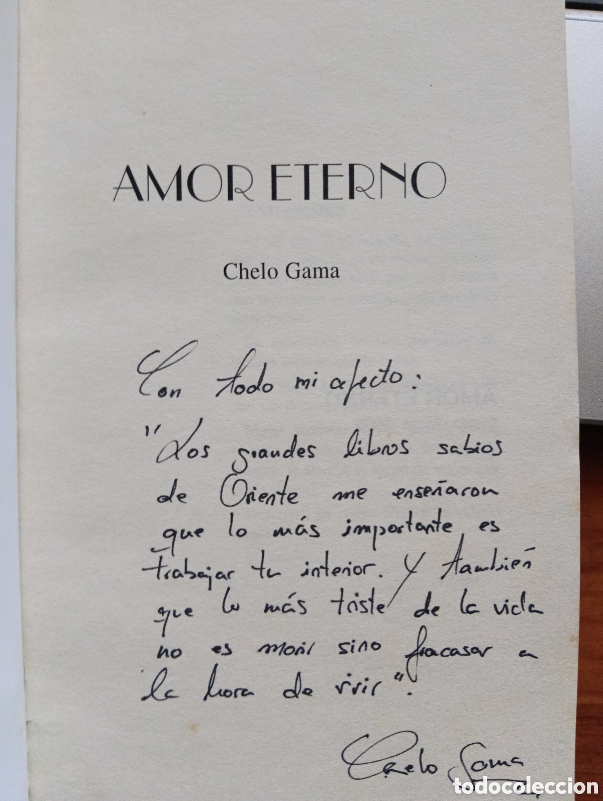 Libros de segunda mano: Amor eterno, Chelo Gama - Foto 2