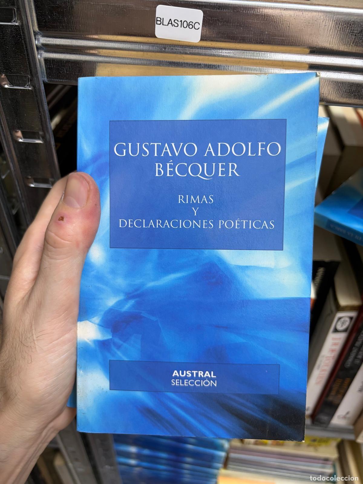 Second hand books: BLAS106C Gustavo Adolfo B&eacute;cquer Rimas y declaraciones po&eacute;ticas Austral Selecci&oacute;n