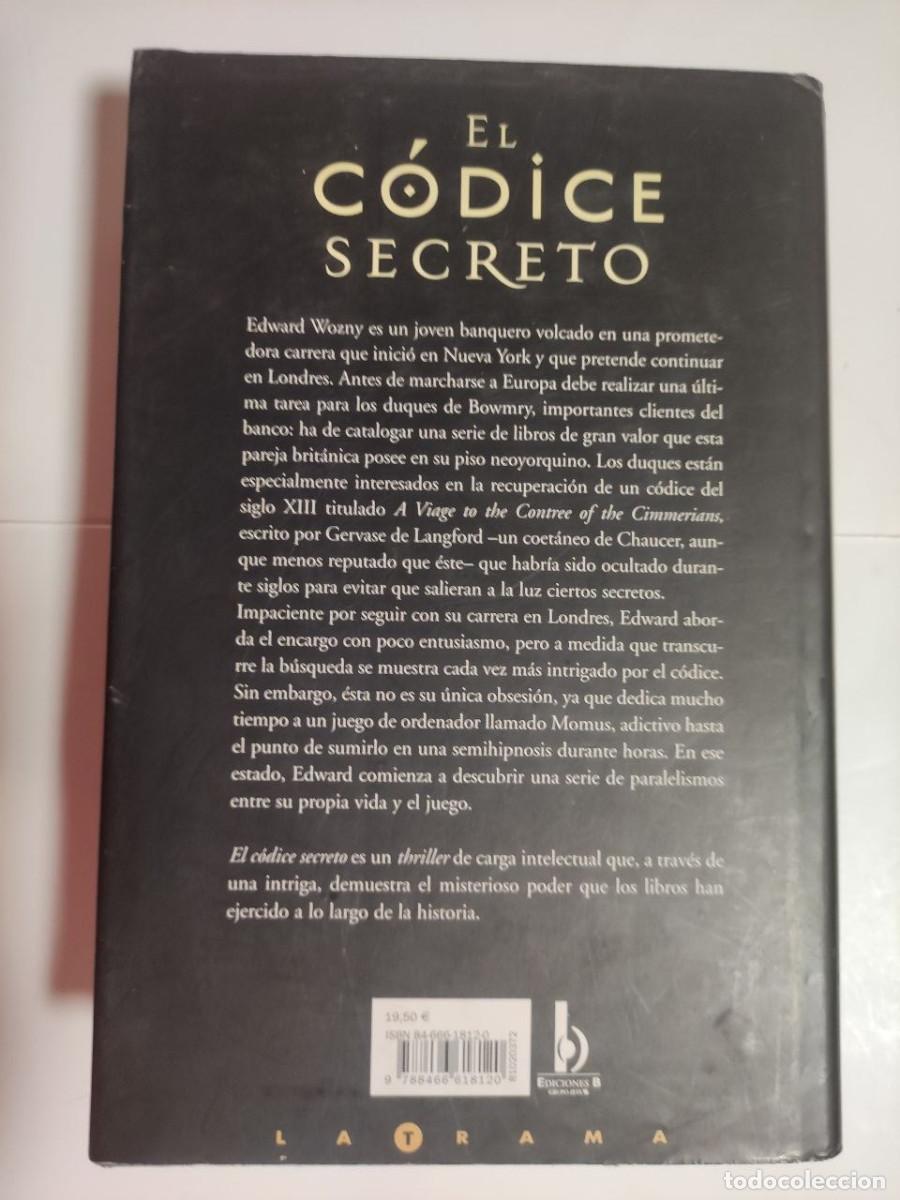 Libros de segunda mano: El c&oacute;dice secreto - Lev Grossman - Foto 2