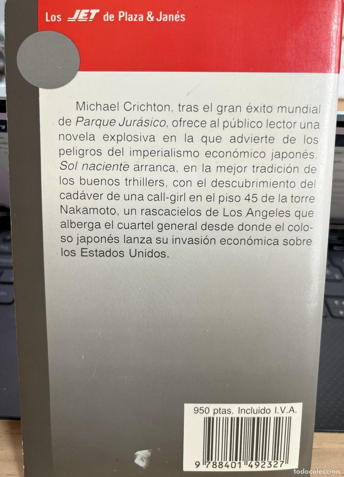 Libros de segunda mano: Sol Naciente - Michael Crichton - Foto 2