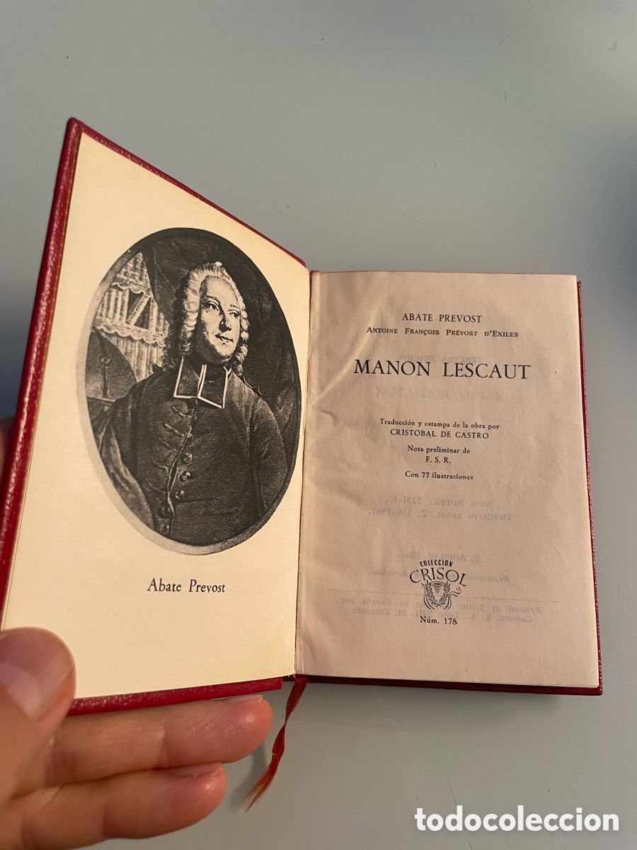 Libros de segunda mano: Manos Lescaut. Abate Prevost, Aguilar crisol n&uacute;mero 178. 1961