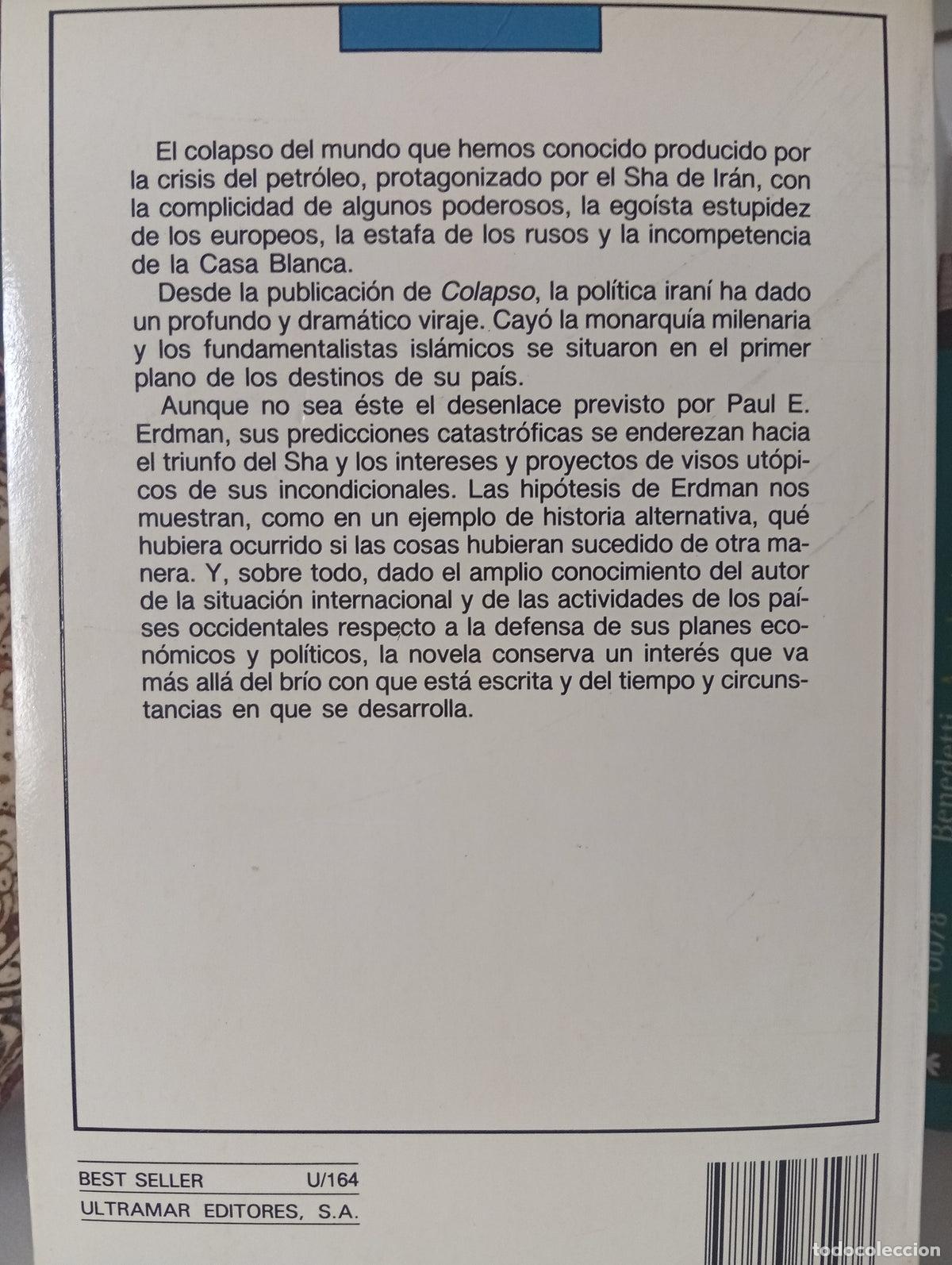 Libros de segunda mano: Colapso - Paul E. Erdman - Foto 2