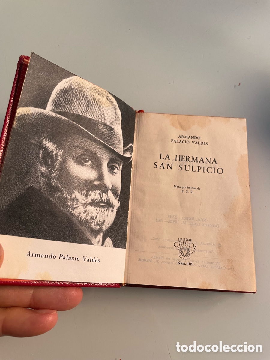 Libros de segunda mano: La Hermana San Sulpicio. Armando Palacio Vald&eacute;s. Aguilar Crisol 101. 5&ordf; ed. 1962