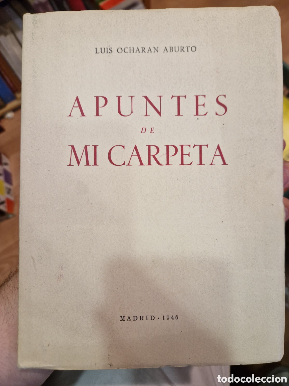 Livros em segunda m&atilde;o: OCHARAN ABURTU, Luis Apuntes de mi carpeta