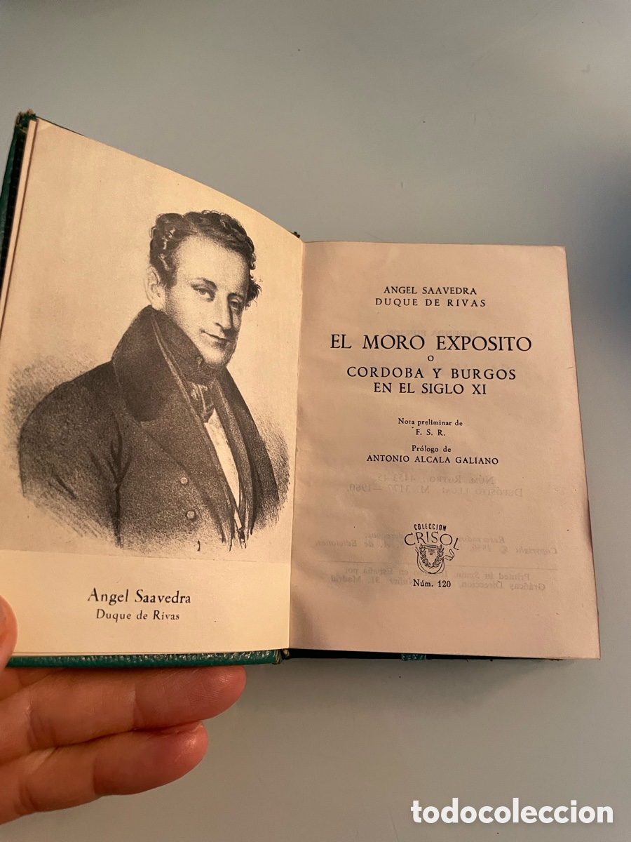 Libros de segunda mano: El Moro Exposito o C&oacute;rdoba y Burgos en el S. XI. Angel Saavedra. Crisol 120