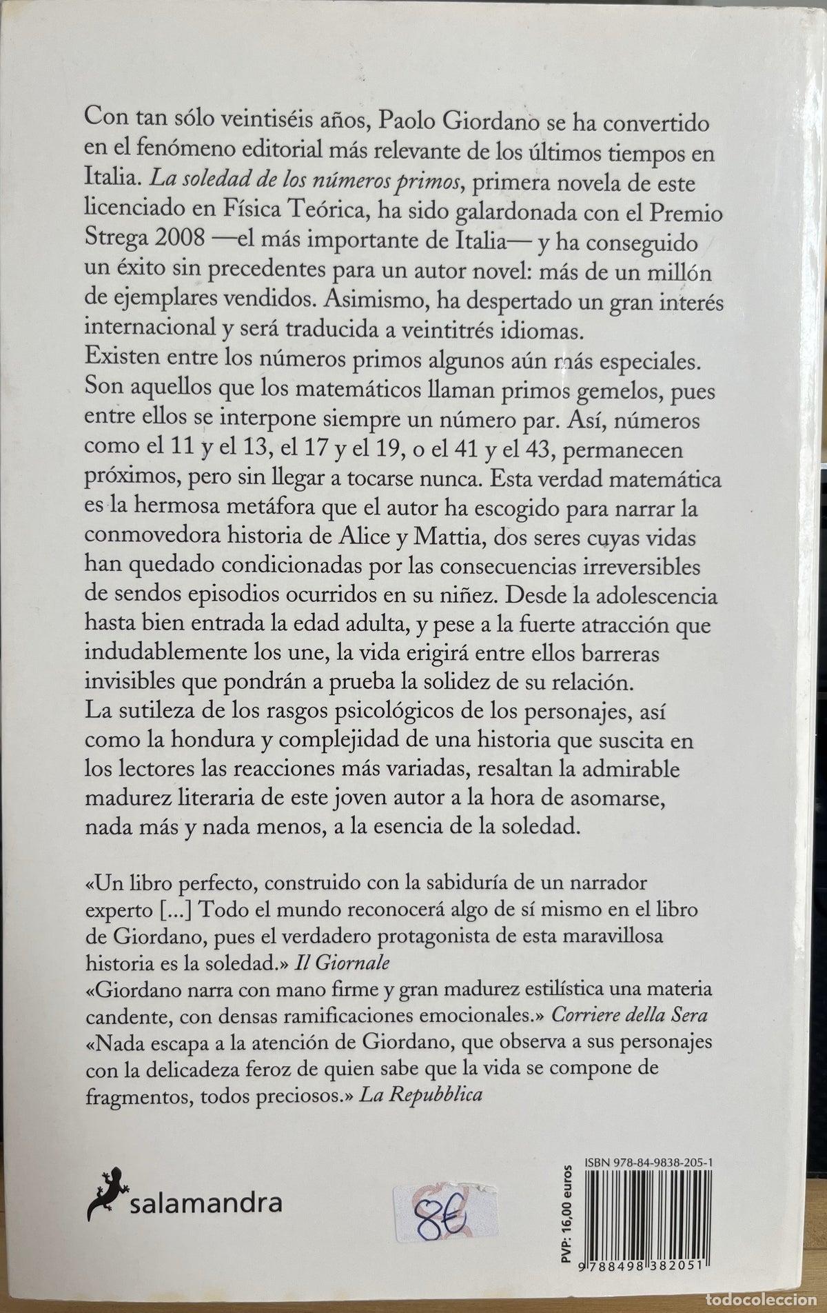 Libros de segunda mano: La soledad de los n&uacute;meros primos - Foto 2