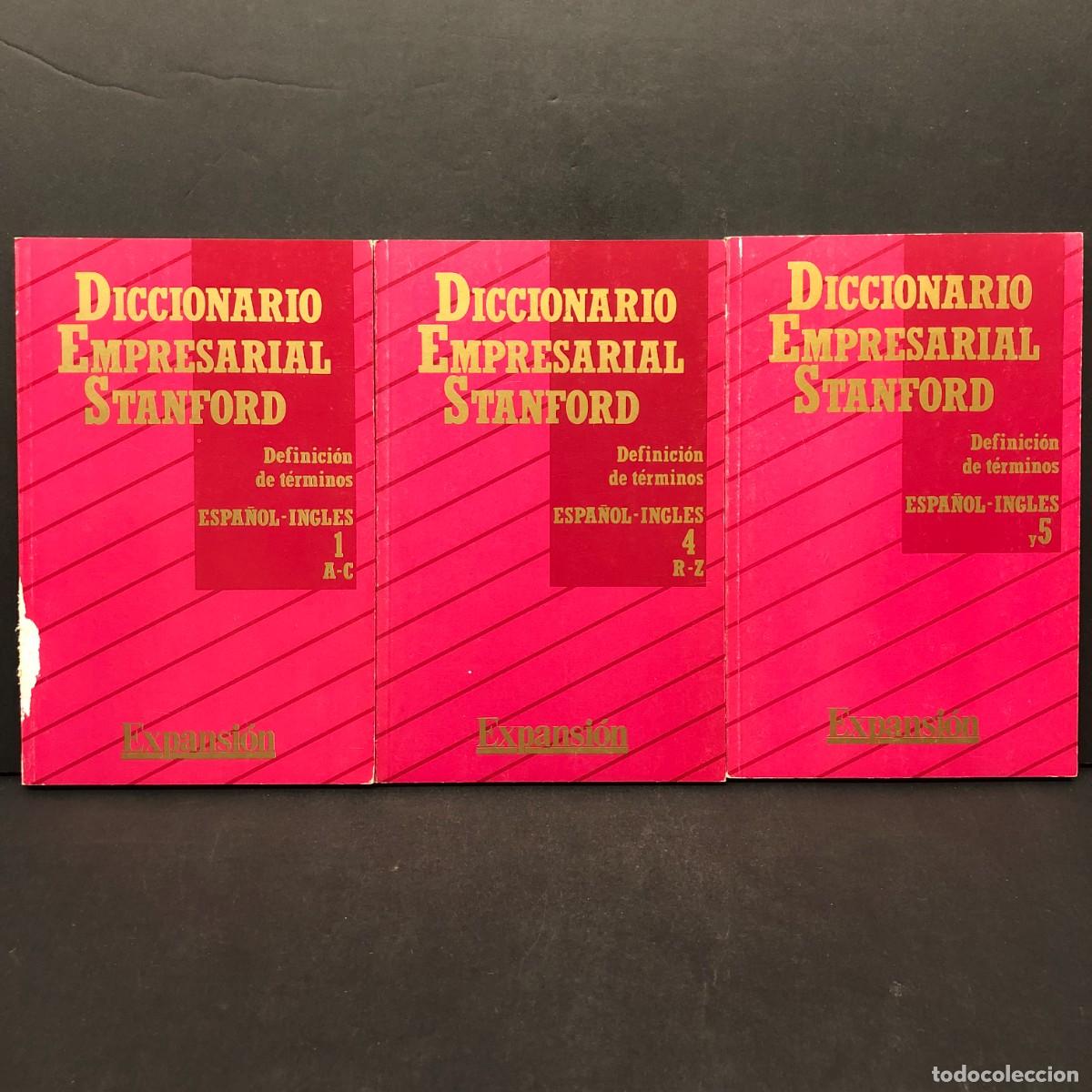 Libros de segunda mano: DICCIONARIO EMPRESARIAL STANFORD - EXPANSI&Oacute;N - 3 TOMOS - VER FOTOS - 1, 4 Y 5 / 186