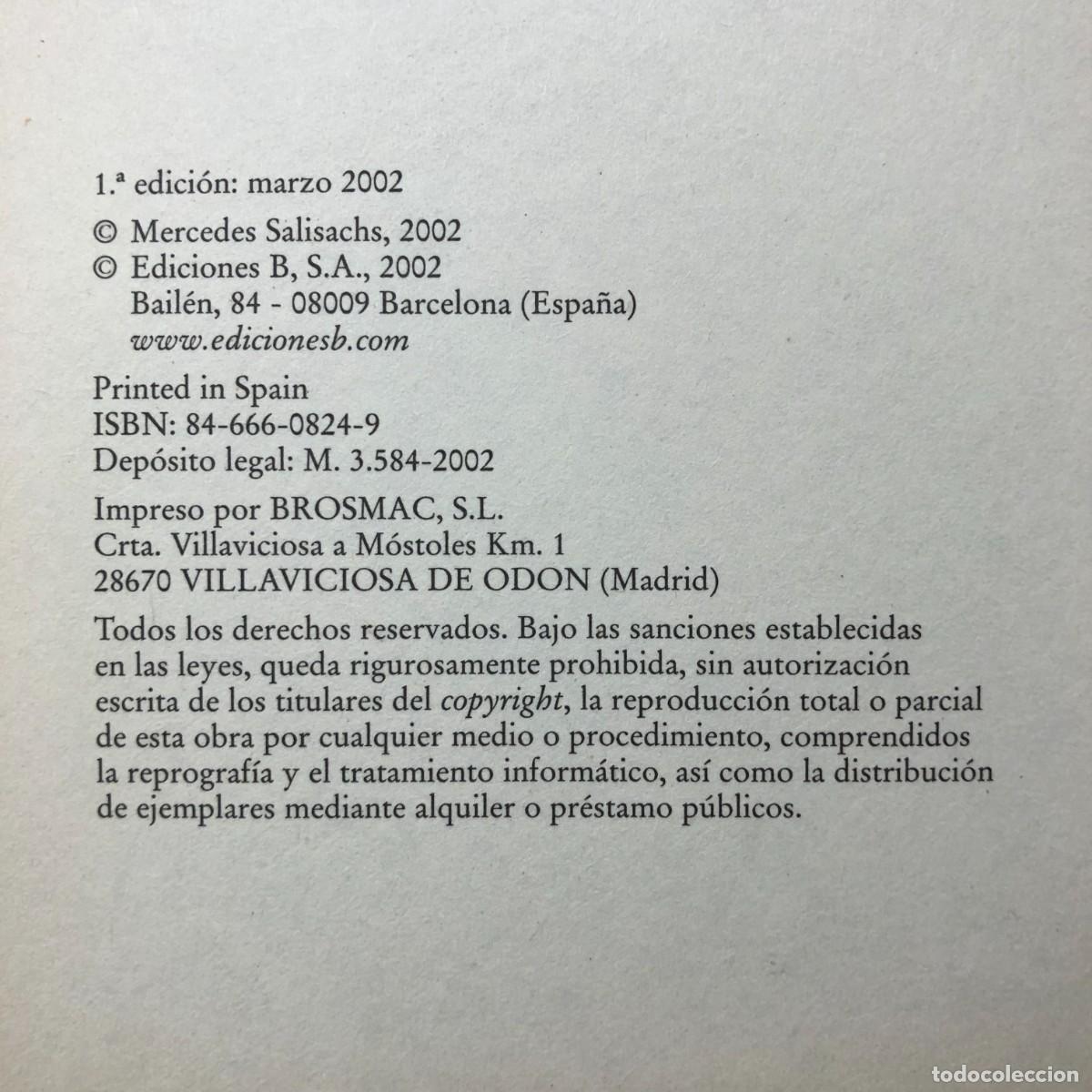 Libros de segunda mano: MERCEDES SALISACHS - LA CONVERSI&Oacute;N - EDICIONES B / 315 - Foto 4