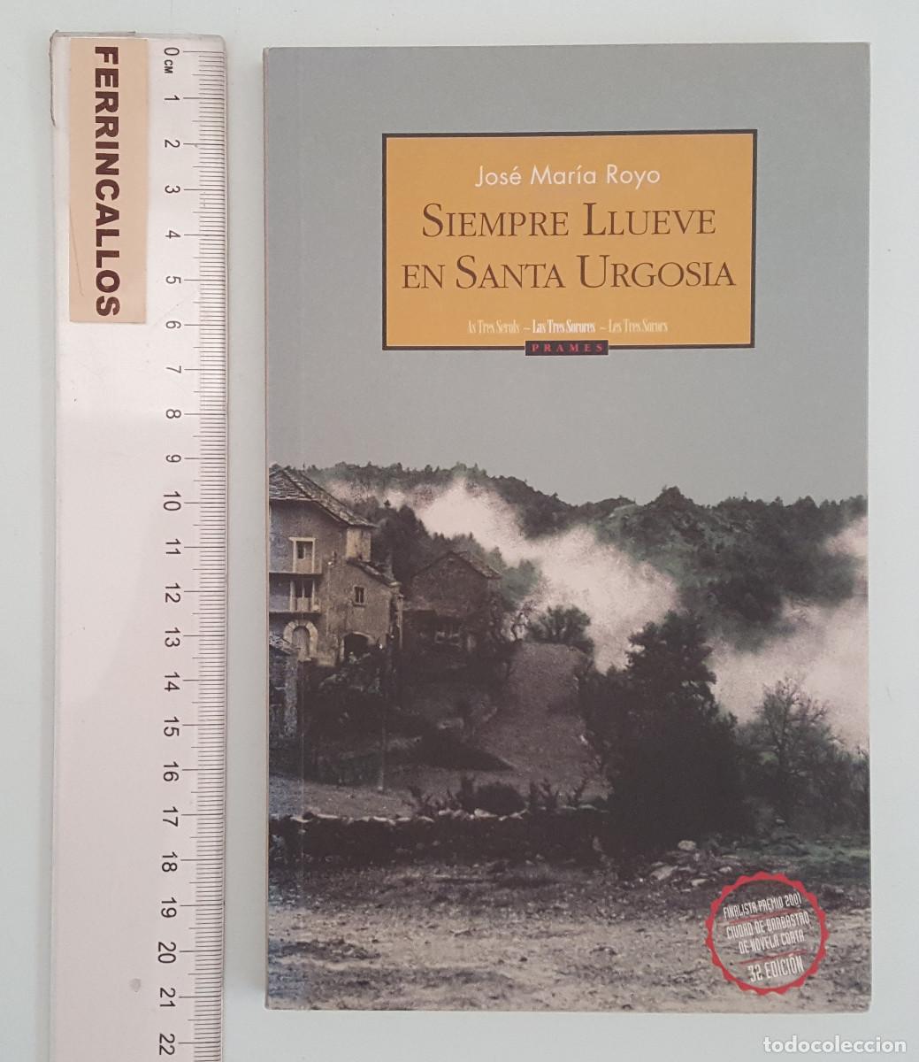 Libros de segunda mano: SIEMPRE LLUEVE EN SANTA URGOSIA, JOSE MAR&Iacute;A ROYO, FINALISTA NOVELA CORTA CIUDAD DE BARBASTRO 2001