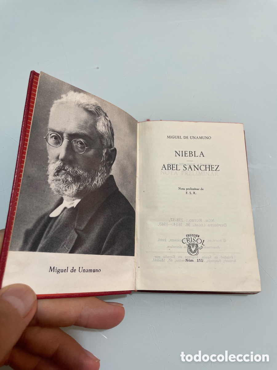 Libros de segunda mano: Niebla - Abel S&aacute;nchez. Miguel de Unamuno. Aguilar Crisol 151, 5&ordf; ed. 1963