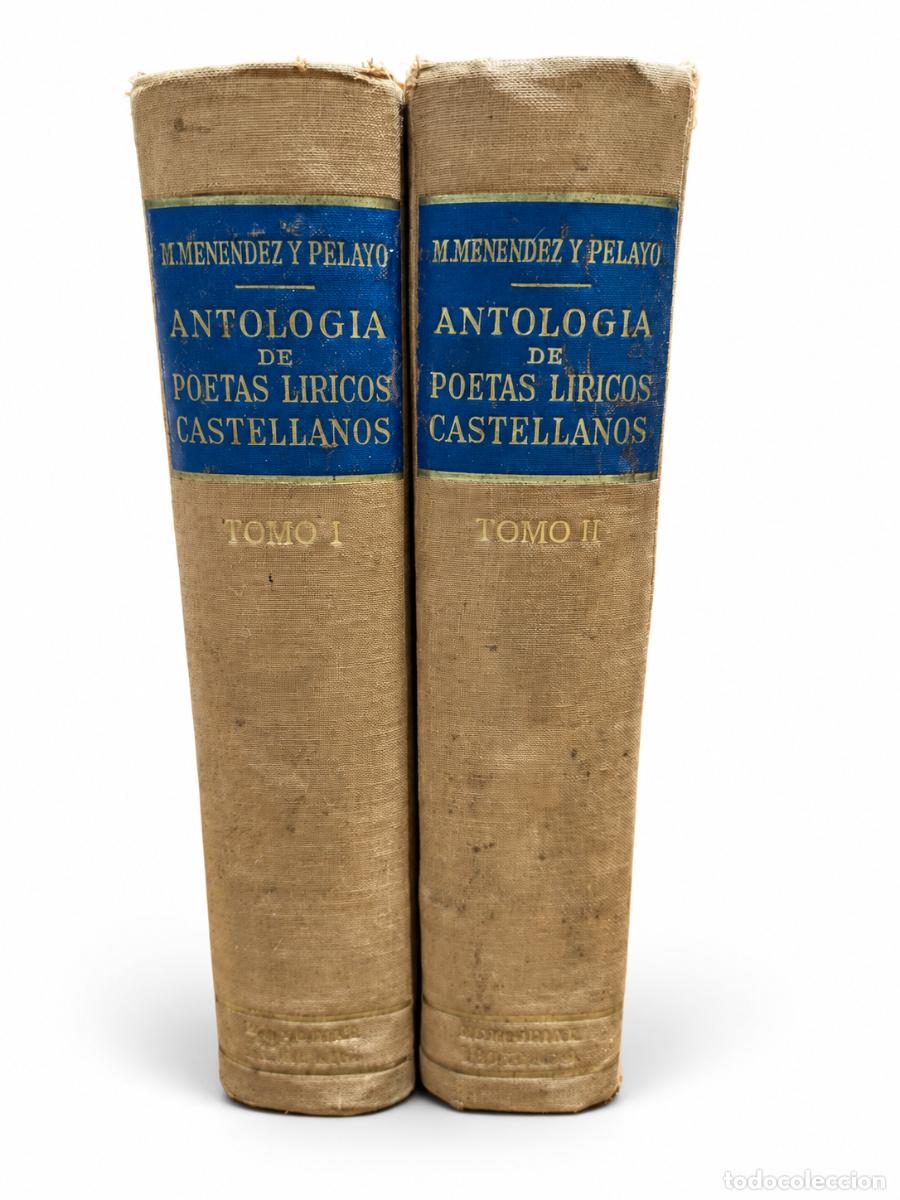 Libri di seconda mano: MARCELINO MEN&Eacute;NDEZ Y PELAYO &ndash; ANTOLOG&Iacute;A DE POETAS L&Iacute;RICOS CASTELLANOS &ndash; EDITORIAL IDEAS &ndash; 1943 &ndash; DOS