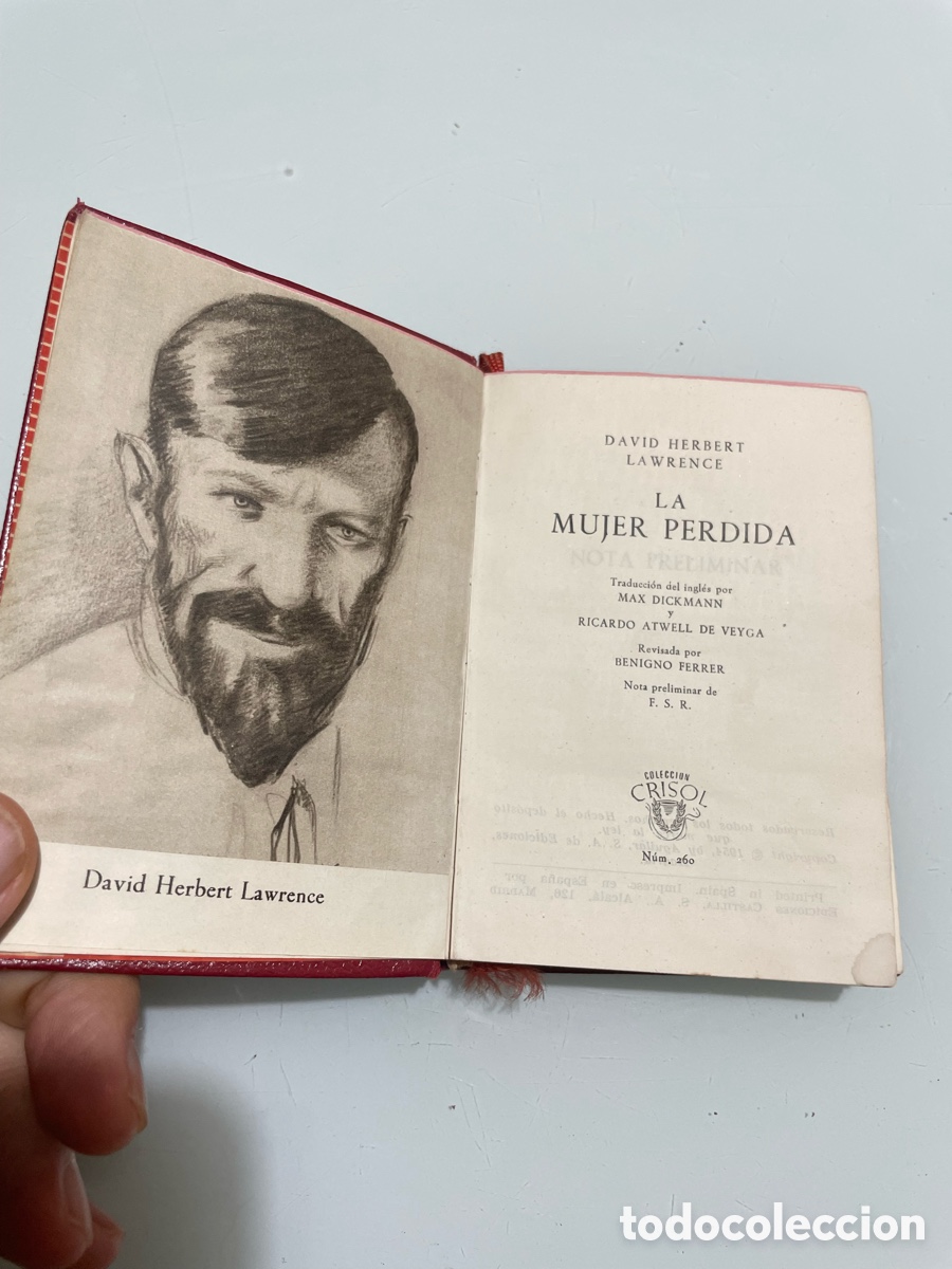 Libros de segunda mano: La mujer perdida. David Herbert Lawrence. Aguilar Crisol 260. 1&ordf; ed. 1954