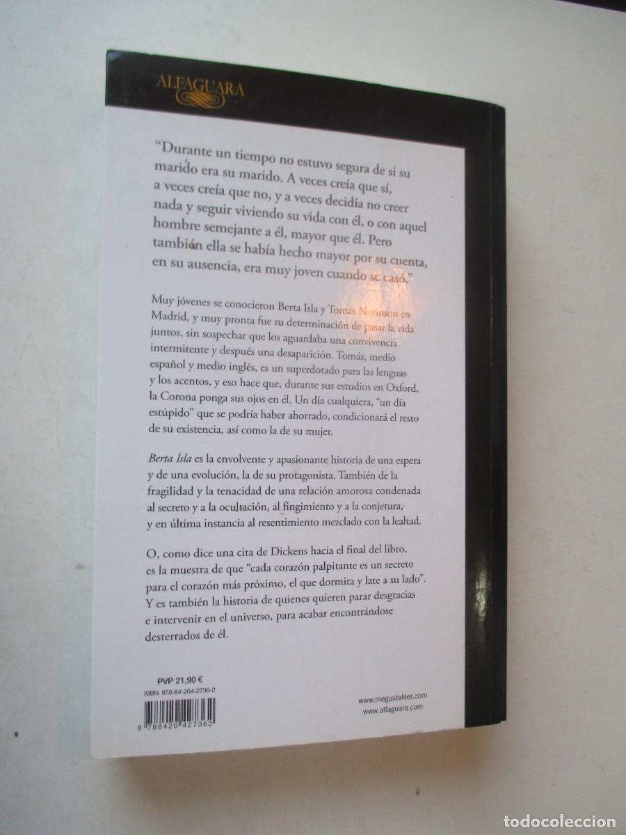 Libros de segunda mano: JAVIER MAR&Iacute;AS Berta Isla W42511 - Foto 2