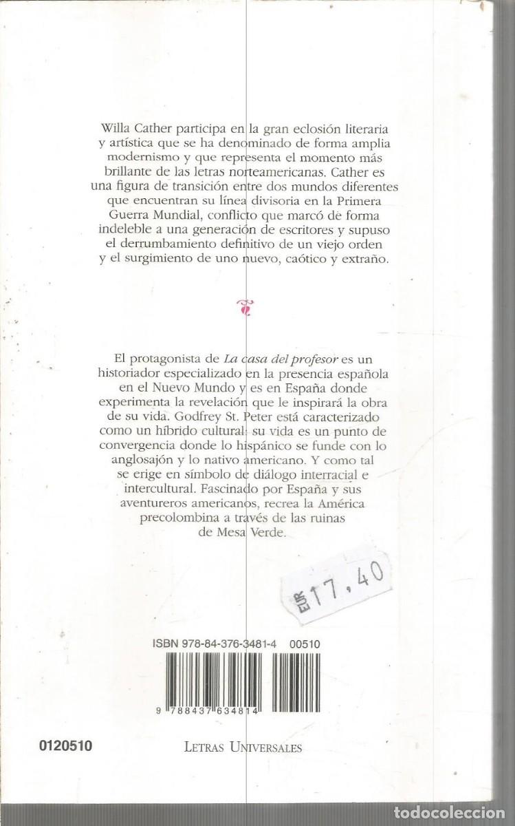 Libros de segunda mano: WILLA CATHER. LA CASA DEL PROFESOR. CATEDRA - Foto 2
