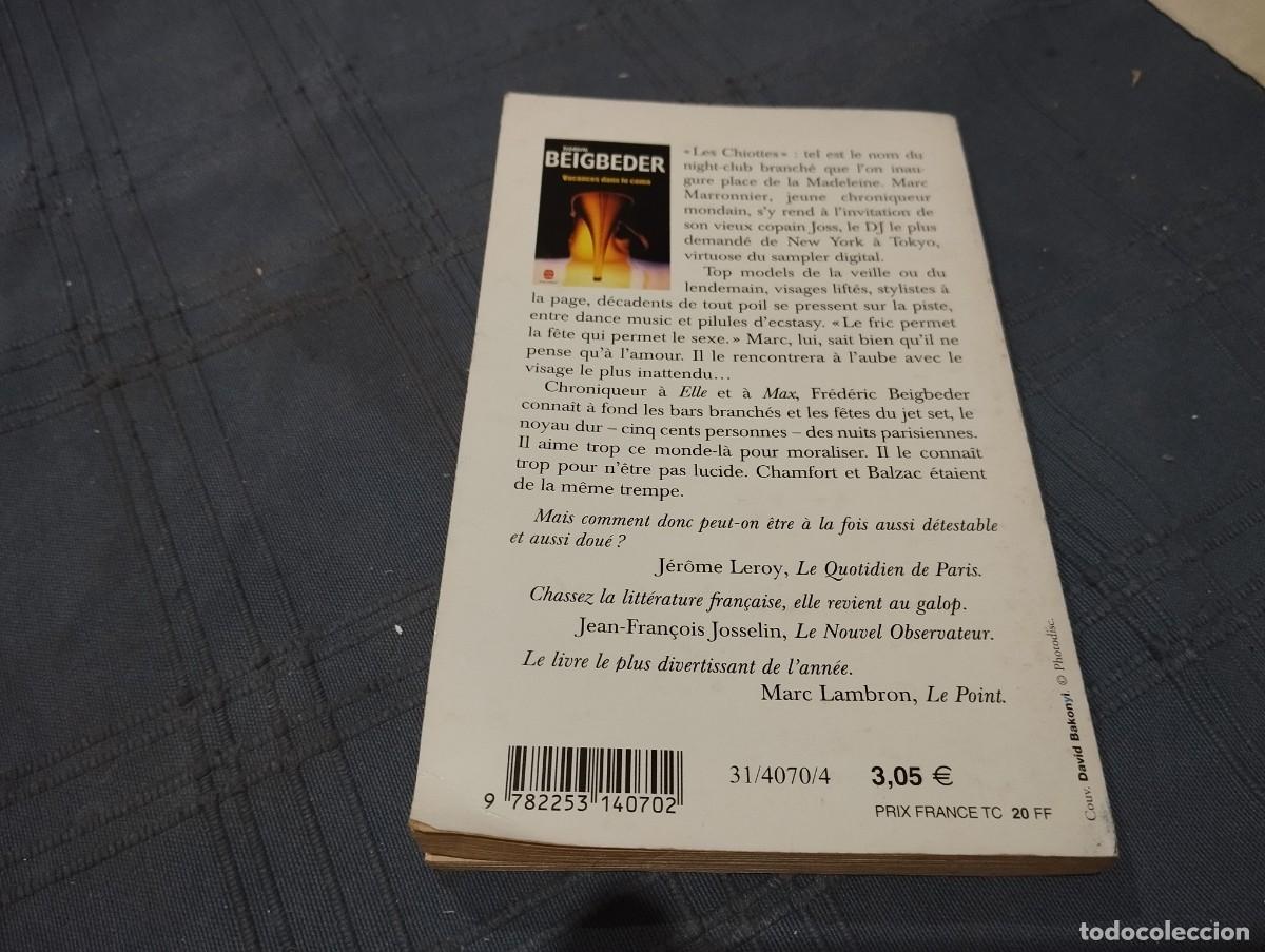 Libros de segunda mano: VACANCES DANS LE COMA / FREDERIC BEIGBEDER 1994 / LIBRO EN FRANC&Eacute;S - Foto 2