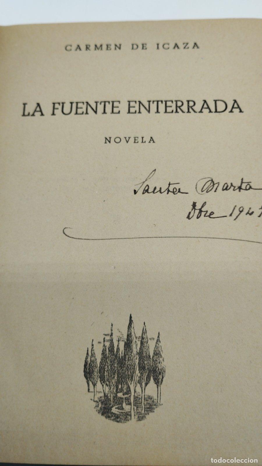 Second hand books: La fuente enterrada | Carmen de Icaza