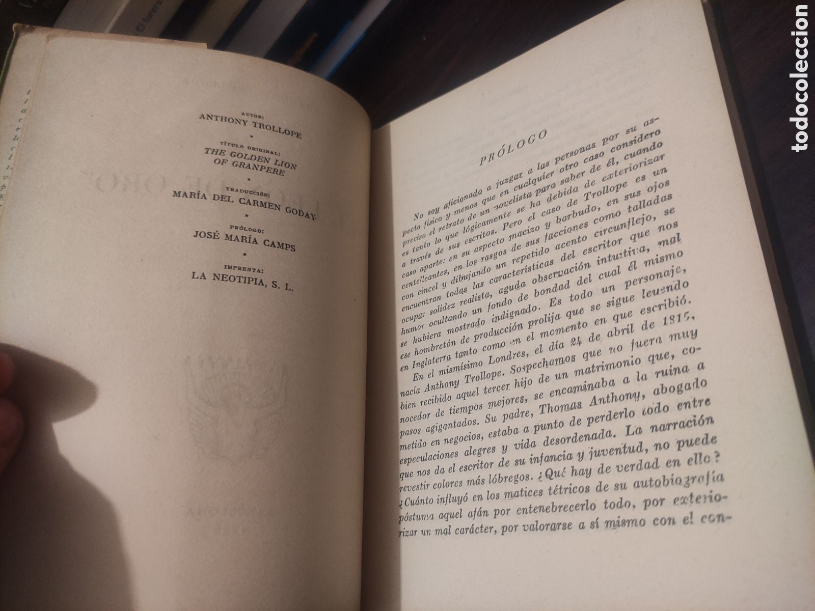 Libros de segunda mano: EL LEON DE ORO - ANTHONY TROLLOPE - edicion 1945 - Foto 10