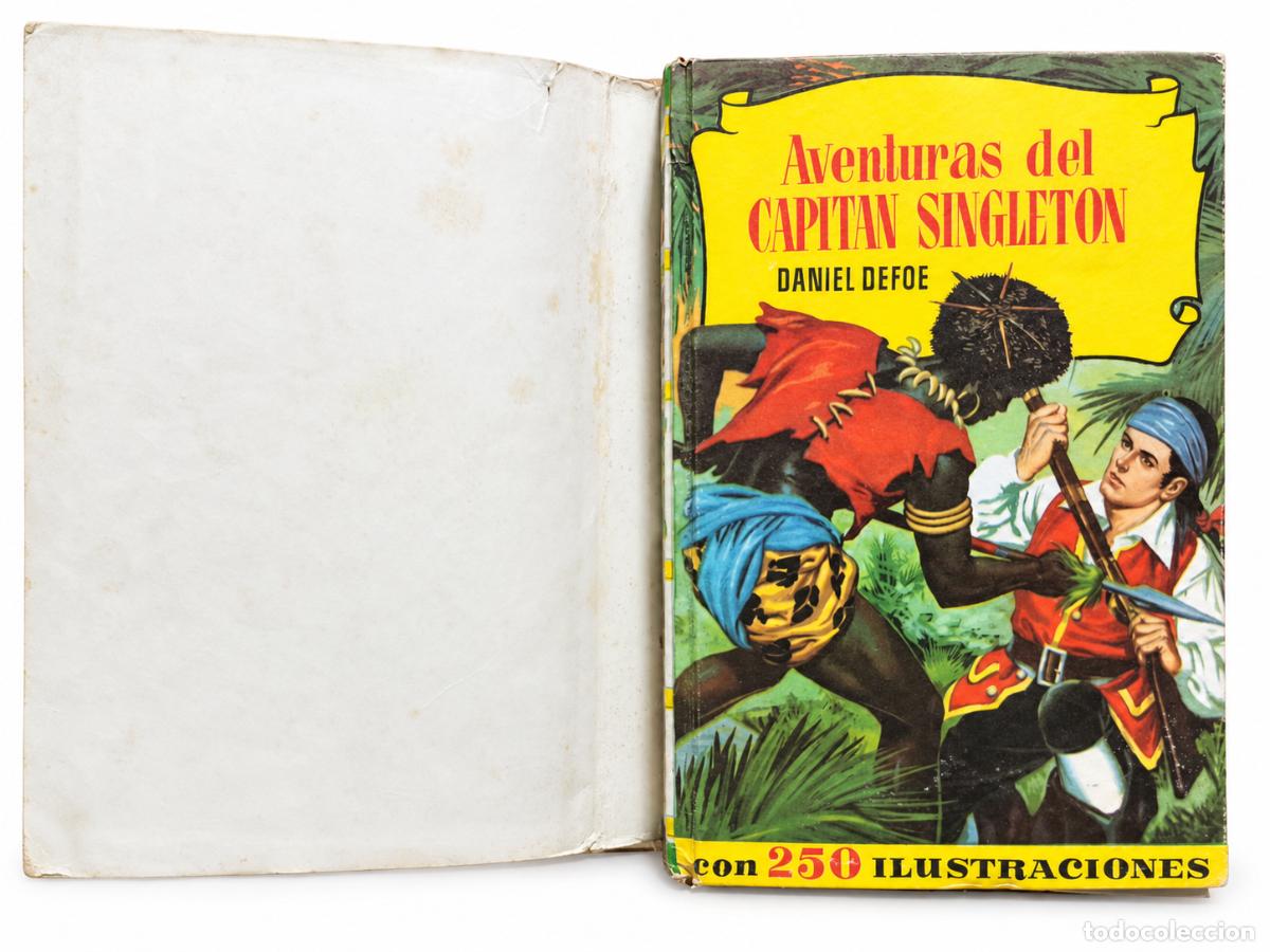 Libros de segunda mano: DANIEL DEFOE &ndash; AVENTURAS DEL CAPIT&Aacute;N SINGLETON &ndash; EDITORIAL BRUGUERA &ndash; EDICI&Oacute;N ILUSTRADA